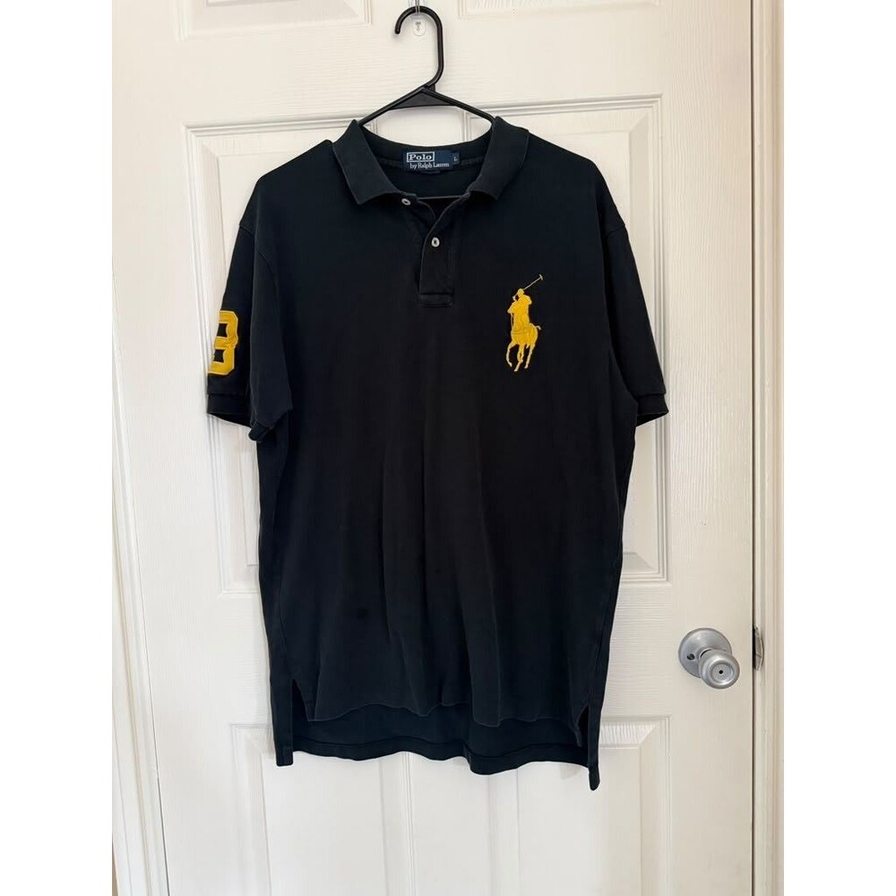 Polo Ralph Lauren Black Big Pony Polo Shirt Men’s L